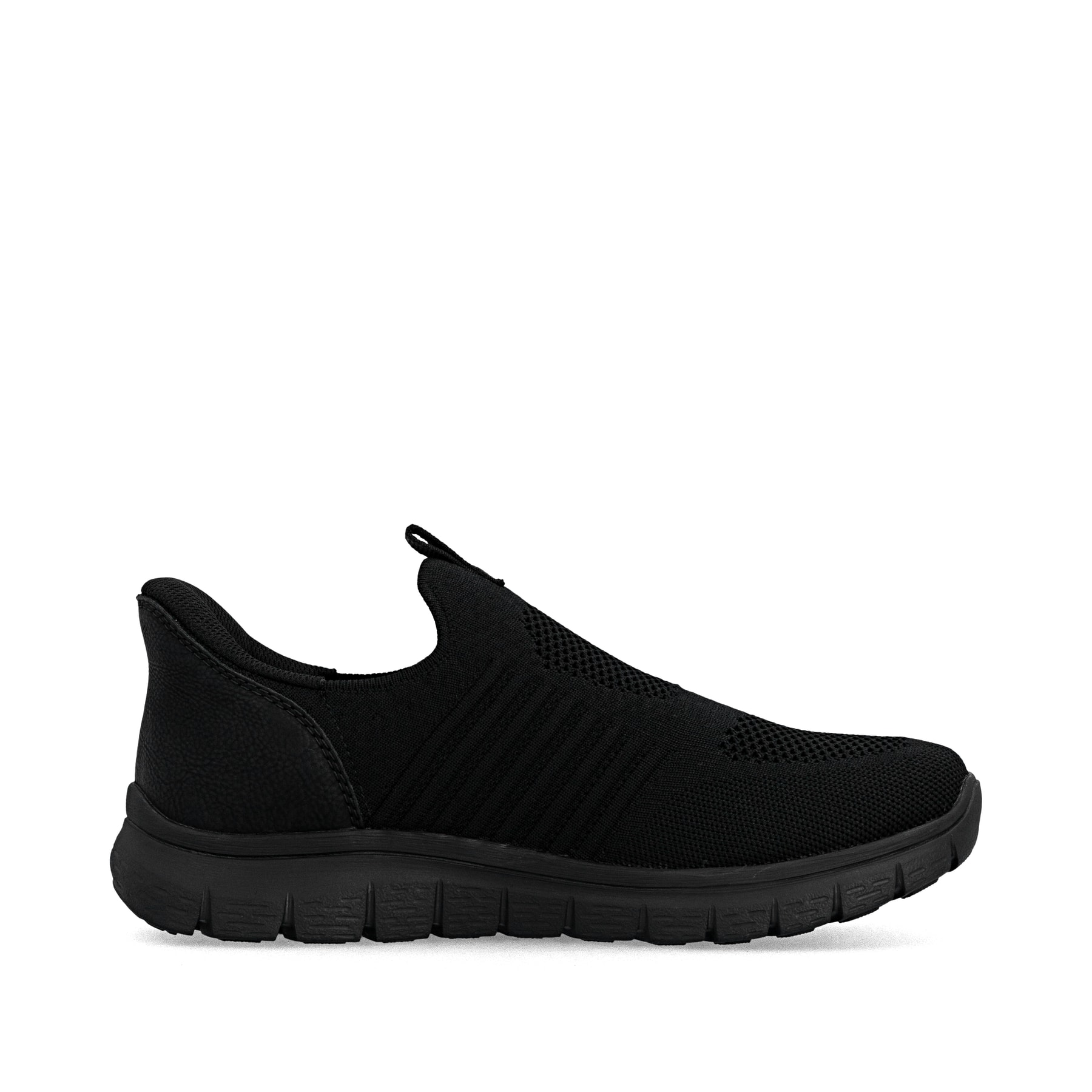 Mocassins Rieker noirs pour homme B6659-01 avec fonction easy in Ready2GO. Intérieur de la chaussure.