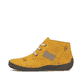 Honiggelbe Rieker Damen Schnürstiefel 52543-69 mit einer Schnürung. Schuh Außenseite.