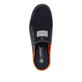 Blaue Rieker Herren Clogs B7390-14 mit einem Gummizug sowie Komfortweite G 1/2. Schuh von oben.