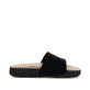 Schwarze Rieker Damen Pantoletten W3250-00 mit flexibler und ultraleichter Sohle. Schuh Innenseite.