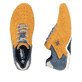 Gelbe Rieker Herren Schnürschuhe 07506-68, Barfußschuhe mit Komfortweite G 1/2. Schuh von oben, liegend.