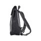 Sac à dos Rieker H5100-42 en gris avec fermeture velcro et compartiment rembourré pour ordinateur portable. Côté droit.