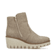 Asphaltschwarze Rieker Damen Hochschaftstiefel Y4760-00 mit einer leichten Sohle. Schuh Innenseite