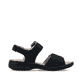 Blaue Rieker Damen Riemchensandalen 64588-14 mit trendigen Schnalle. Schuh Innenseite.