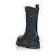 
Tiefschwarze Rieker Damen Chelsea Boots Z9180-02 mit einer robusten Profilsohle. Schuh von hinten