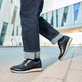 Schwarze Rieker Herren Schnürschuhe 14706-00 getragen