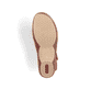 Rote Rieker Ballerinas M1677-33 mit einem Klettverschluss sowie Komfortweite G. Schuh Laufsohle.