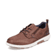 
Kastanienbraune Rieker Herren Schnürschuhe B3301-22 mit einer leichten Profilsohle. Schuh seitlich schräg