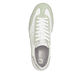 Weiße Rieker Damen Sneaker Low W2200-85 mit einer Schnürung. Schuh von oben.