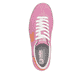 Rosane Rieker Damen Sneaker Low W2200-31 mit Schnürung sowie abriebfester Sohle. Schuh von oben.