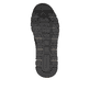 Baskets basses Rieker noires pour homme B0504-00 avec fermeture éclair. Semelle extérieure de la chaussure.