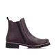 Brombeer-schwarze Rieker Damen Chelsea Boots 79592-30 mit einem Reißverschluss. Schuh Innenseite.