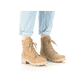 
Braunbeige Rieker Damen Schnürstiefel 76843-61 mit Schnürung und Reißverschluss. Schuh am Fuß
