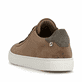 Braune Rieker Herren Sneaker Low U0701-22 aus Rauleder mit einer Schnürung. Schuh von hinten.