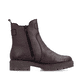 Dunkelrote Rieker Damen Chelsea Boots 75860-35 aus Glattleder mit Reißverschluss. Schuh Innenseite.