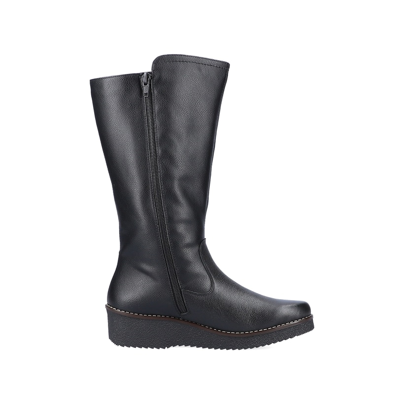 Cremebeige Rieker Damen Chelsea Boots Y4592-60 mit einer schockabsorbierenden Sohle. Schuh Innenseite