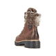 
Kastanienbraune Rieker Damen Schnürstiefel 72608-24 mit einer leichten Sohle. Schuh von hinten