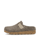 Beige Rieker Damen Clogs V8790-64 mit leichter und schockabsorbierender Sohle. Schuh Außenseite.