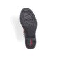 Braune Rieker Damen Schnürstiefel 71202-24 mit Zierschnalle sowie Reißverschluss. Schuh Laufsohle.