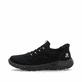 Baskets basses Rieker noires femme M5066-00 avec option easy in facile. Côté extérieur de la chaussure.
