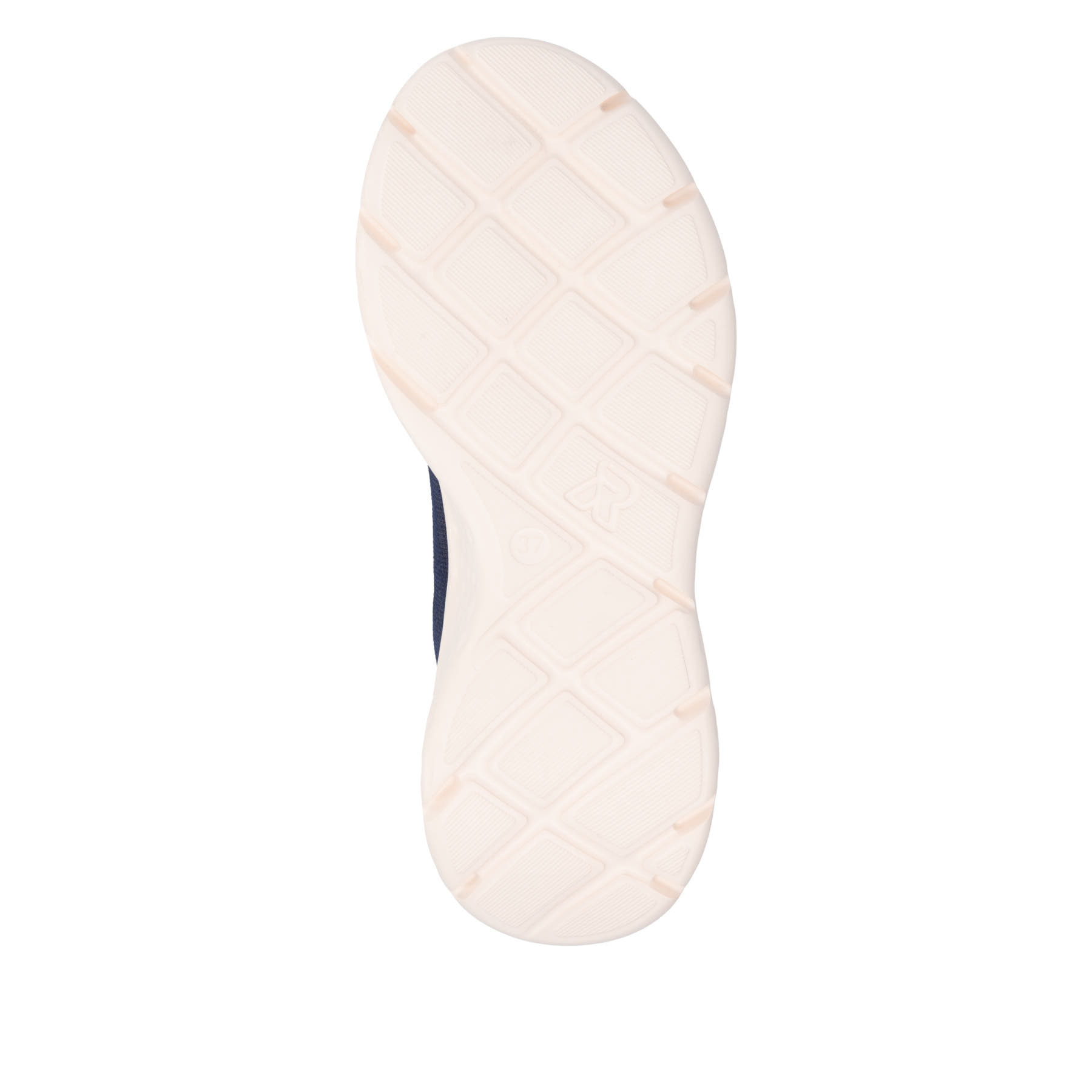 Blaue Rieker Sport Damen Sneaker Low W4401-15. Schuh Laufsohle.