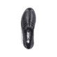 Schwarze Rieker Damen Loafer 45560-02 mit einer extra weichen Decksohle. Schuh von oben.