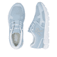 Blaue Rieker Sport Damen Sneaker Low M9000-10. Schuh von oben, liegend.