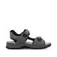 Graue Rieker Herren Trekkingsandalen 26955-42 mit einem Klettverschluss. Schuh Innenseite.