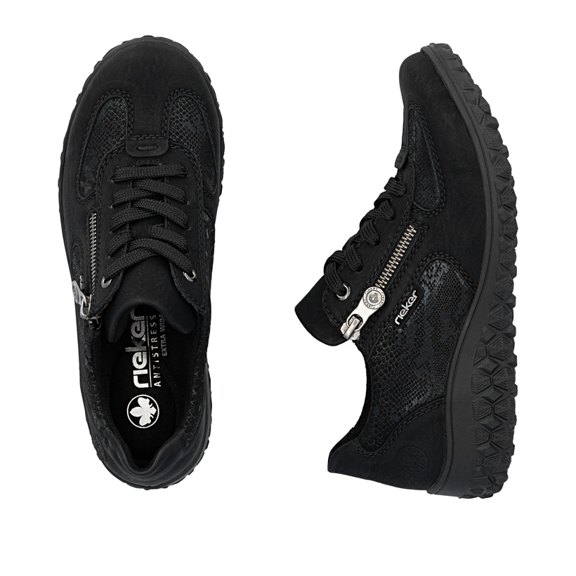 Rieker Scarpe Stringate Donna Nere Casual Comode (EU 39