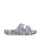 Schwarzweiße Rieker Damen Pantoletten P2450-81 mit angesagtem Animal-Print. Schuh Innenseite.