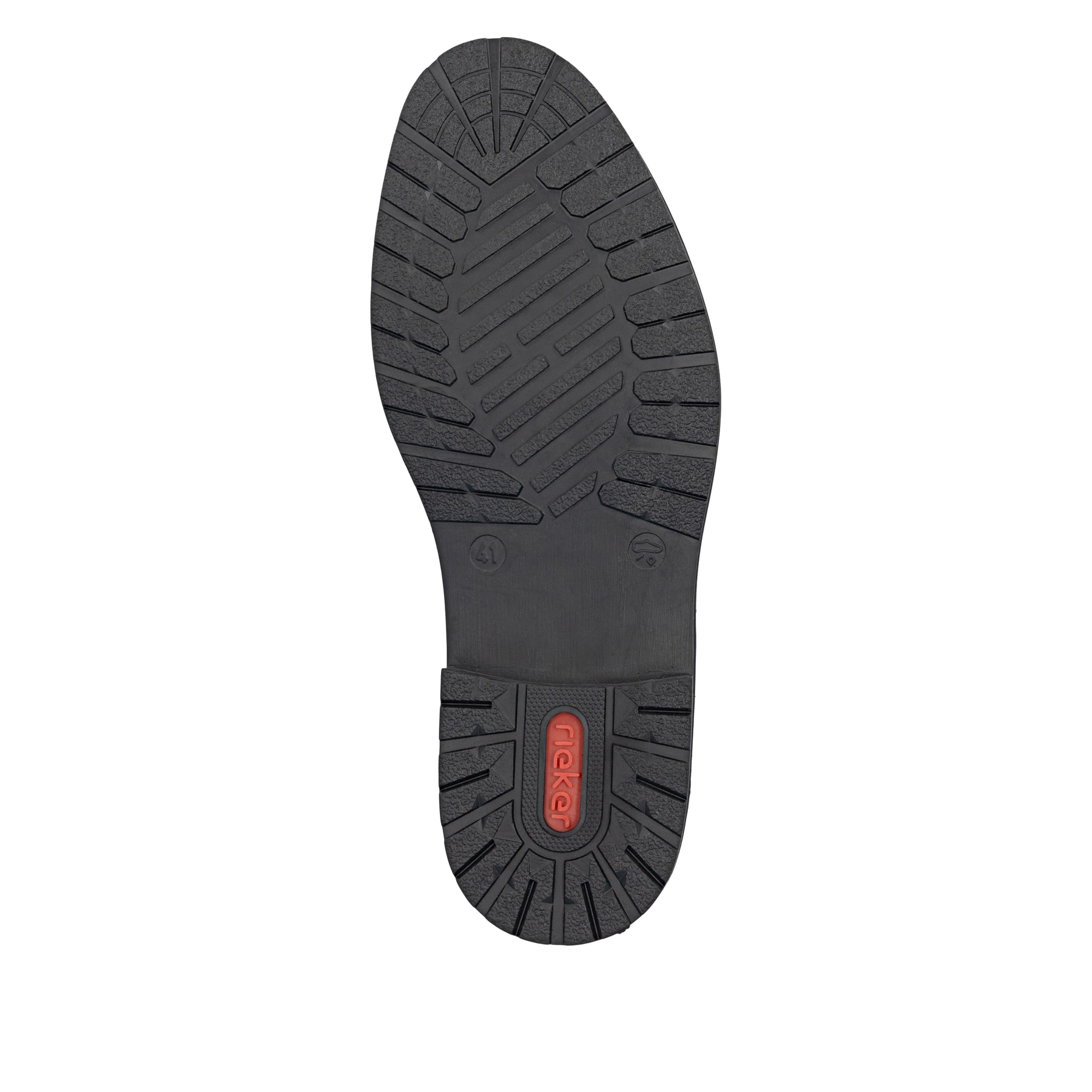 Dunkelbraune Rieker Herren Kurzstiefel 14609-25 aus Glattleder. Schuh Laufsohle.