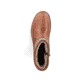 Fuchsbraune Rieker Herren Kurzstiefel 39872-24 mit griffiger Fiber-Grip Sohle. Schuh von oben.