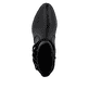 Bottines Rieker noires femme Y2066-00 en cuir lisse avec fermeture éclair. Semelle extérieure de la chaussure.