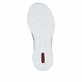 Graue Rieker Damen Slipper N4263-40 mit Deko-Reißverschluss sowie einem Gummizug. Schuh Laufsohle.