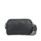 Sac à main Rieker H1029-00 en noir avec fermeture éclair, poche pour téléphone portable et bandoulière amovibles. Verso.