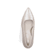 Champagnerfarbene Rieker Pumps 41160-90 mit einer griffigen Sohle. Schuh von oben.