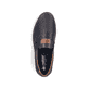 Blaue Rieker Herren Slipper B2356-14 mit einem Gummizug sowie Komfortweite G 1/2. Schuh von oben.