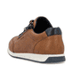 Braune Rieker Herren Sneaker Low 11903-24 mit einem Reißverschluss. Schuh von hinten.