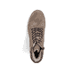 Braune Rieker Damen Schnürstiefel Y7621-25 mit Strick-Kragen. Schuh von oben.