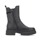 Nachtschwarze Rieker Damen Chelsea Boots Y9371-00 mit einer leichten Profilsohle. Schuh Innenseite