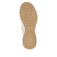 Beige Rieker Damen Slipper M5665-60 mit Rieker Air Sohlenfenster. Schuh Laufsohle.