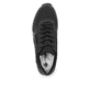 Schwarze vegane Rieker Damen Sneaker Low N5240-00 mit einer ultraleichten Sohle. Schuh von oben.