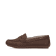 Braune Rieker Damen Loafer 43862-24 mit einer herausnehmbaren Einlegesohle. Schuh Außenseite.