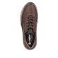 Braune Rieker Herren Schnürschuhe 11001-25 aus Glattleder mit Reißverschluss. Schuh von oben.
