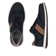 Blaue Rieker Herren Schnürschuhe 04400-14 mit der Komfortweite G 1/2. Schuh von oben, liegend.