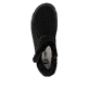 Schwarze Rieker Damen Kurzstiefel W2071-00 mit flexibler und ultraleichter Sohle. Schuh von oben.