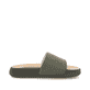 Grüne Rieker Herren Pantoletten U3250-54 mit flexibler und ultraleichter Sohle. Schuh Innenseite.