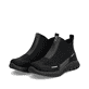 Pazifikblaue Rieker Damen Clogs M5090-14 mit ultra leichter und flexibler Sohle. Schuh Außenseite gespiegelt.