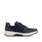 Dunkelblaue Rieker Damen Sneaker Low 53101-15 mit einem Reißverschluss. Schuh Innenseite.