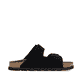 Schwarze Rieker Herren Pantoletten 21151-00 mit Schnallen sowie der Extraweite H. Schuh Innenseite.